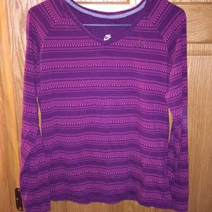 Purple and pink Nike long sleeve